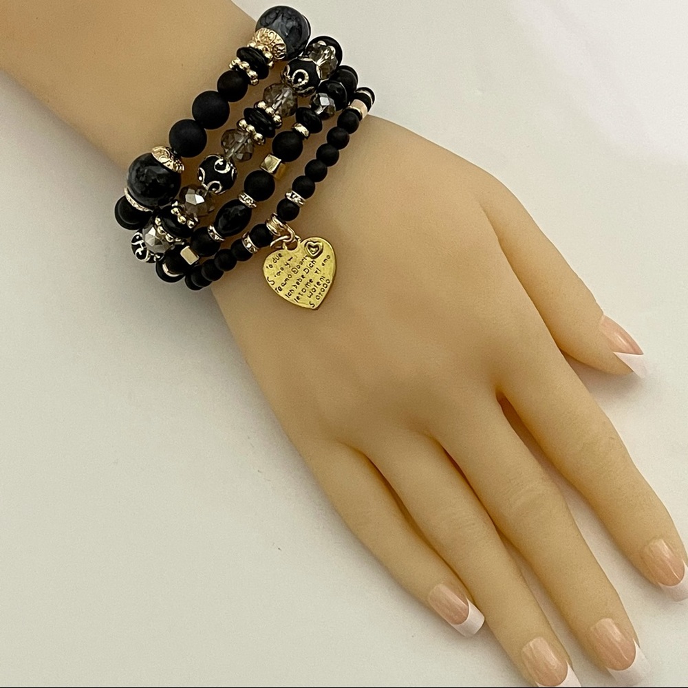 4 piece set Fashion Jewelry Boho Bracelets - Picture 1 of 3